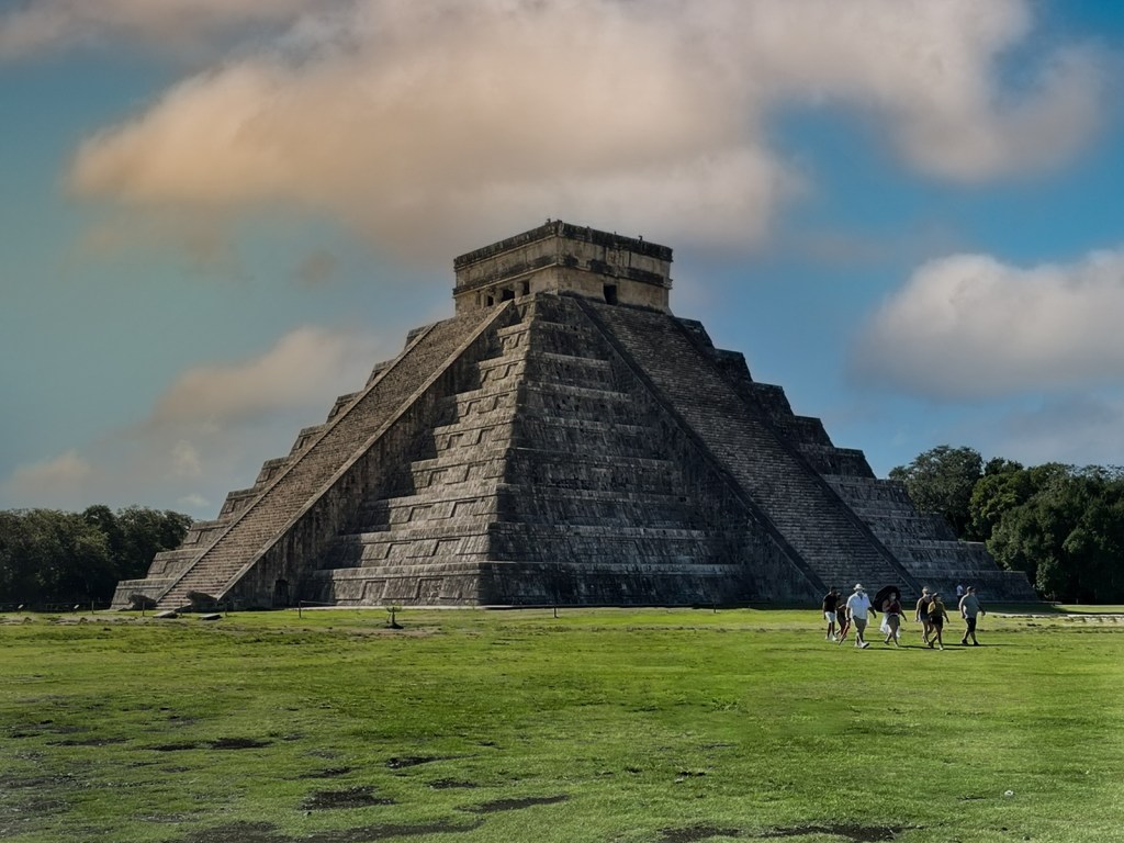 Piramida w Chitzen Itza w Meksyku.