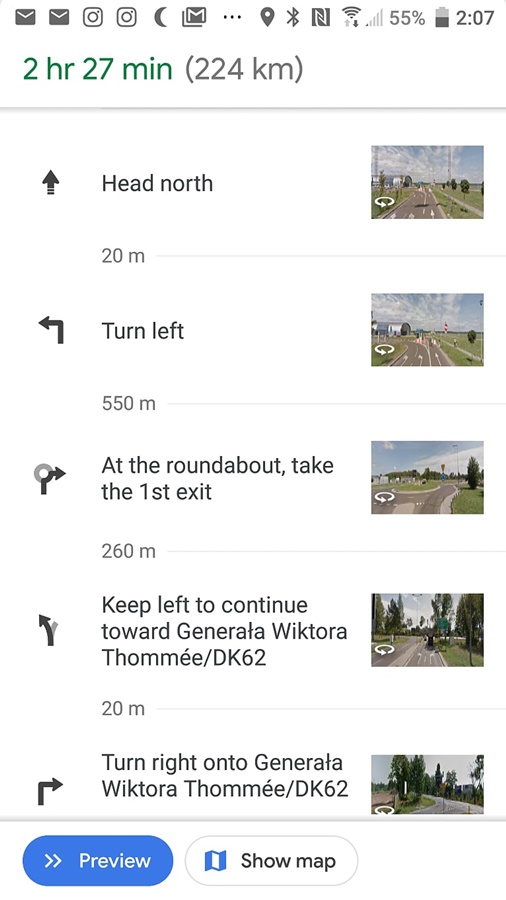 Aplikacja dla podróżników Mapy Google.
